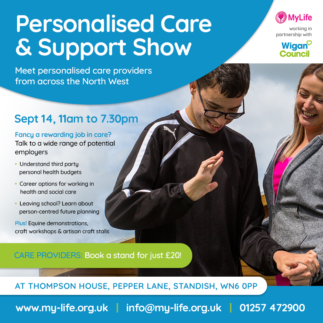 My Life Open Day and Personalised Care and Support Show: September 14